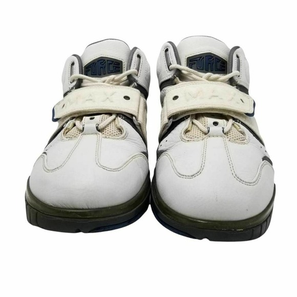 Nike Air Mens Force Operate Max 1 Sneaker White Blue 310429-144 Strap 10.5M - Picture 8 of 12